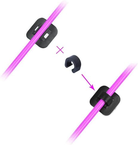 Clamps Clamps Clamps Clamps Locking Hose Guide ، 10pcs Bike Brake Cable Derailleur Syfter Guides ، Gold in Saudi Arabia