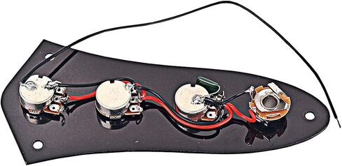 Alnicov Vintage Wired Loaded Control Plate Harness Switch Knobs Smooth surface Control Plate for Jazz Bass Replacement Parts in Saudi Arabia
