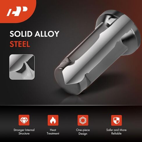 A-Premium (16-PC) M10 X 1.25 Lug Lug Nut Fits Arctic Cat (DVX 90 ، 300 ، TRV 400 ، 500 ، 700 ، Wildcat ، Prowler)-متوافق مع نماذج Kawasaki ، Suzuki ، Yamaha ، Honda & Polaris ATV ، الأمامي والخلفي in Saudi Arabia