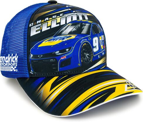 Chase Elliott 2025 NAPA Sublimated Car Mesh Hat Blue in Saudi Arabia