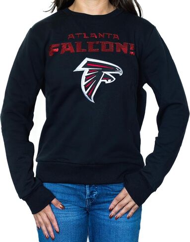 FOCO NFL Women's Sequin Bling Sweatshirt in Saudi Arabia