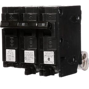 Siemens Q28000S01 120/240-Volt type MP-T 80-Amp Circuit Breaker with 120-Volt Shunt Trip Double pole in Saudi Arabia