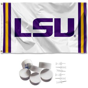 Louisiana State LSU Tigers Jersey Stripes Banner and Tapestry Wall Tack Pads in Saudi Arabia