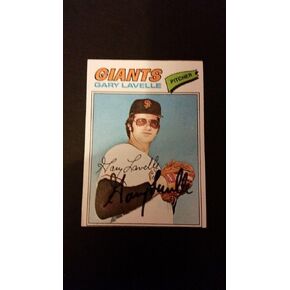 Gary Lavelle Giants 1977 Topps #423 Jays Authentic Signed Autograph FB15 - Autographed Baseball Cards in Saudi Arabia