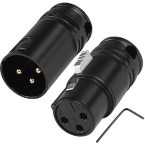 محول لحام الميكروفون XLR ، الزاوية اليمنى القابلة للتعديل من الذهب 90 درجة 3PIN XLR موصل توصيل الصوت الذكور والإناث لحساب الذك in Kuwait