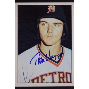 Thomas Veryzer Tigers Autographed 1975 SSPC #367 Signed Card RARE 16L - MLB Autographed Baseball Cards in Saudi Arabia