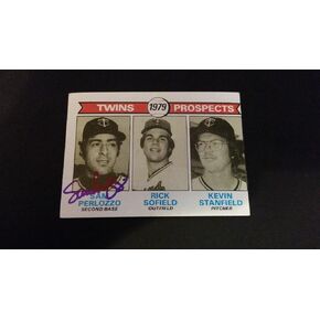 Sam Perlozzo Twins 1979 Topps #258 Padres Authentic Motograph FB15 - بطاقات البيسبول الموقعة in Saudi Arabia