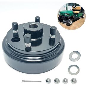 Golf Cart Brake Drum Assembly Kit with Large Centre Hole and 30 Splines Compatible with 1991-up EZGO TXT Medalist Columbia 4 Cycle Gas Replaces 21807G1-2 Pack in Saudi Arabia