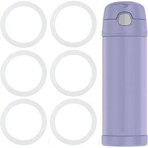 Joshey Replacement Rubber Seal for Thermos Funtainer 16 Ounce Spout Bottle Lid, 6Pcs Leak-proof O Ring, Silicone Gasket Water Bottle Replacement Parts, Old Model (Lid with Line) in Saudi Arabia