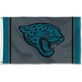 Jacksonville Jaguars Blackout Midline Flag Outdoor Indoor 3x5 Foot Banner in Kuwait