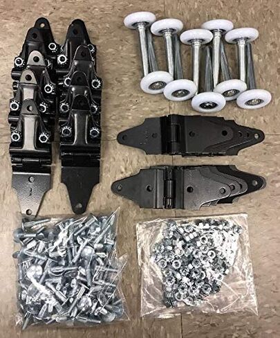30 Pack Whiting Overhead Truck Door Repair Kit - Hinges + 2" Rollers + Hardware! in Saudi Arabia