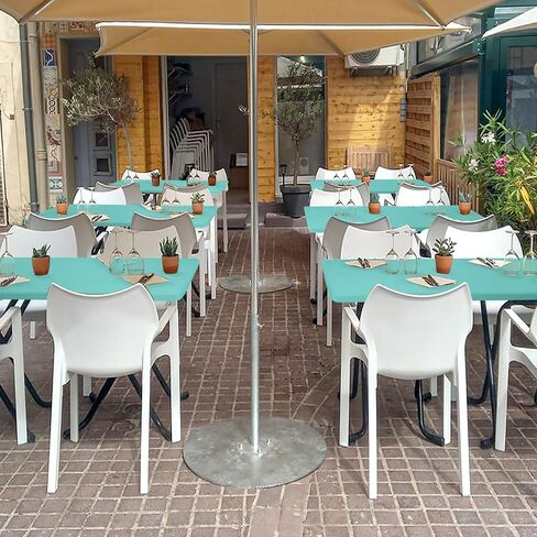 Fitted Tablecloth for 6 Foot Rectangle Tables-6 Pack Black Elastic Outdoor Picnic Table Cover-Spandex Stretch Folding Table Cloths 6 ft for Camping Dining Room Patio Kitchen Banquet Party in Saudi Arabia