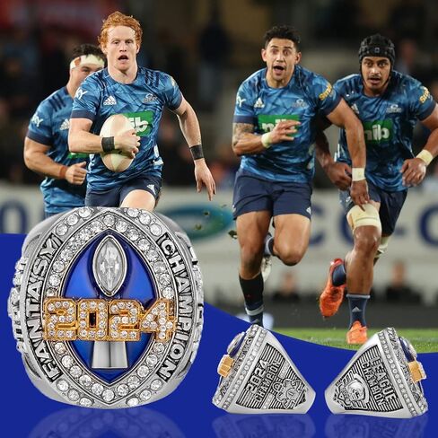2024 Fantasy Football Ring 2025 with Wooden Box League Champion Trophy Rings Premium Award for Winner in Kuwait