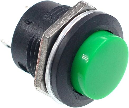 Oiyagai 10Pcs 2 Colors Mini Momentary Push Button Switch, SPST, AC250V/3A, AC125V/6A, Red, Green，R13-507 in Saudi Arabia