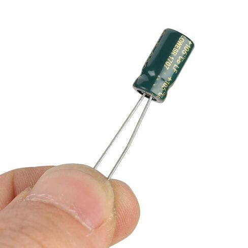 100pcs مكثف صوت عالي الجودة DIY ، مجموعة المكونات الكهربائية ، 10 قيم 10V-63V 10UF-470UF المكثفات الكهربائية الصناعية in Saudi Arabia
