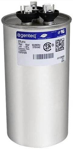GE Genteq Round Capacitor 70 10 uf MFD 370 Volt 27L414BZ3 27L414 in Saudi Arabia