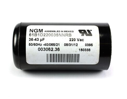 متوافق مع مكثف NGM Motor Start 36-43 MFD 220 VAC ، 61B1D220036NNRB in Kuwait