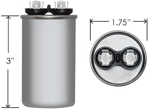 97F9884-45 uf MFD 370 or 440 Volt VAC RoundRun Capacitor Upgrade in Saudi Arabia