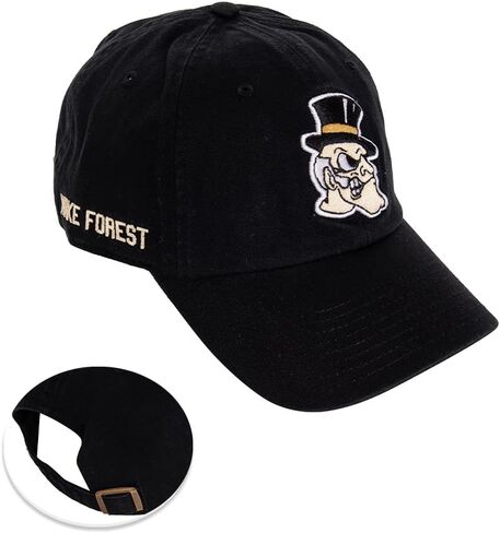 Desert Cactus Wake Forest University Baseball Hat Demon Deacons Brimmed Embroirderd Hats Cap Adjustable Cloth Strap Adult (Style E1) Black in Saudi Arabia