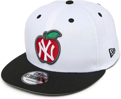 New Era NY New York Yankees 9FIFTY 100th Anniversary Big Apple Snapback Cap, Adjustable Hat White in Kuwait