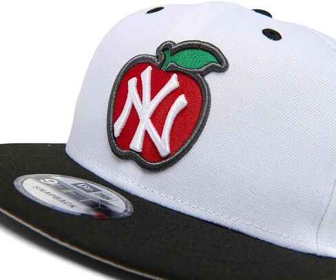 New Era NY New York Yankees 9FIFTY 100th Anniversary Big Apple Snapback Cap, Adjustable Hat White in Kuwait