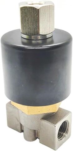 1/8 "1/4" صمام الملف اللولبي المقاوم للصدأ DN8 مغلق/مفتوح الصمام الملف اللولبي الفولاذ المقاوم للصدأ 110V 220V 12V 24V (G-230VAC مغلق بشكل طبيعي ، 0.25 بوصة) in Kuwait