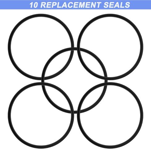 10 PCS استبدال الغطاء الغطاء الغطاء الغطاء المتوافقة مع 16 و 20 أوقية Contigo Snapseal Byron Travel Ring ، جزء استبدال تسرب السيليكون للبهلوانة القهوة ، أبيض in Kuwait