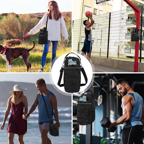 Magnetic Gym Bag for Men and Women,Small Gym Bag, Magnetic Gym Water Bottle Bag with 4 Strong Magnets | Crossbody Bag Bottle Holder, Water Bottle Carrier Bag Fit 64 oz, for Fitness, Gym, Sports in Saudi Arabia