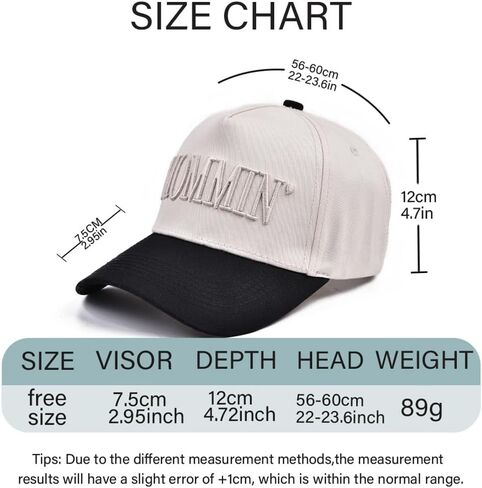قبعة سائقة الشاحنة Mommin for Women Vintage two Tine Susproided Baseball Cap Funny Mom Gifts in Kuwait