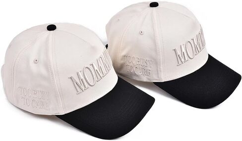 قبعة سائقة الشاحنة Mommin for Women Vintage two Tine Susproided Baseball Cap Funny Mom Gifts in Kuwait