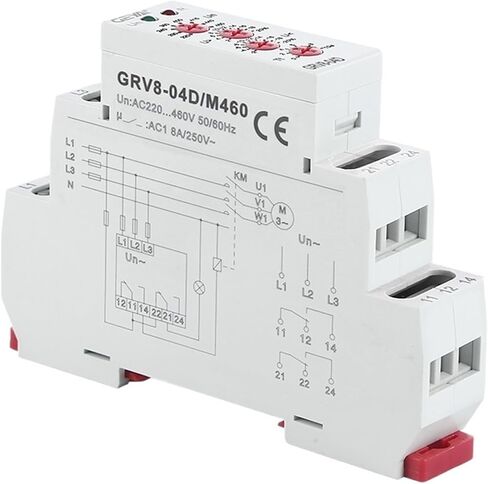 GRV8-04 05 06 07 08 Three Phase Voltage Control Relay Phase Sequence Phase Failure Over Voltage Undervoltage Protection(M265 3phase4wire,GRV8-05D) in Saudi Arabia