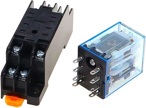 10pcs MY2P HH52P MY2NJ DPDTMiniature Coil Generalelectromagnetic Intermediate Relay Switch withSocket Base LED AC 110V 220V DC 12V 24V(Dc,48V) in Saudi Arabia