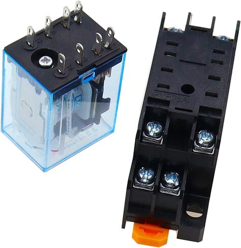 10pcs MY2P HH52P MY2NJ DPDTMiniature Coil Generalelectromagnetic Intermediate Relay Switch withSocket Base LED AC 110V 220V DC 12V 24V(Dc,48V) in Saudi Arabia