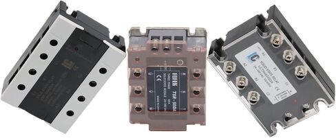 3 Phase SSR 10DA 25DA 40DA 3-32V DC Control 24-480V AC Three Phase Solid State Relay DC-AC 3-Phase SSR 10A 25A 40A(DC-AC 25A,Black) in Saudi Arabia