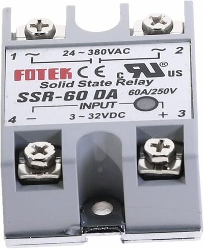 2PCS SSR-60DA 60A وحدة ترحيل الحالة الصلبة 3-32V الإدخال 24-380VAC in Saudi Arabia