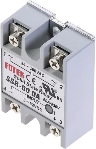 2PCS SSR-60DA 60A وحدة ترحيل الحالة الصلبة 3-32V الإدخال 24-380VAC in Saudi Arabia