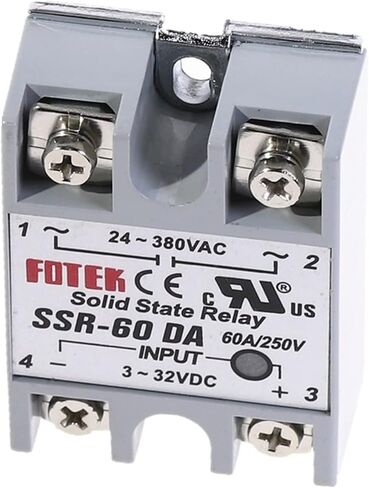 2PCS SSR-60DA 60A وحدة ترحيل الحالة الصلبة 3-32V الإدخال 24-380VAC in Saudi Arabia