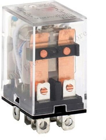 10Pcs Relay LY2NJ AC/DC 12V 24V 36V 48V 110V 220V 380VSmall Relay 10A 8 Pins Coil DPDT with Socket Base in Saudi Arabia