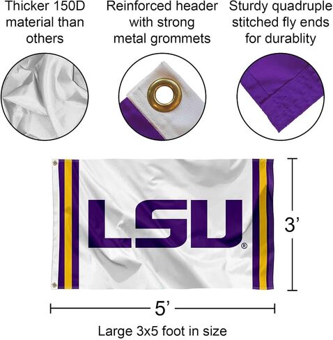 Louisiana State LSU Tigers Jersey Stripes Banner and Tapestry Wall Tack Pads in Saudi Arabia
