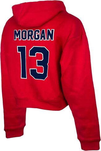 Icon Sports Official Alex Morgan Girls' U.S. Soccer Cropped Hoodie, Youth Sizes Long-Sleeve Fleece Sweatshirt with Hood in Saudi Arabia