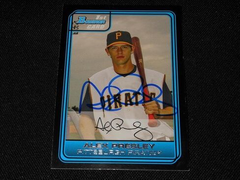 قام Pittsburgh Pirates Alex Presley بتوقيع بطاقة Bowman Autograph #DP48 113 - MLB Motograped Cardsball Cards in Saudi Arabia