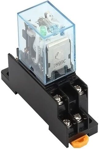 my2nj HH52P DPDT Miniature Coil Coil electromagnetic Relay AC12V 24V DC24V AC110V 220V 8 PIN مع قاعدة المقبس (OneColor) in Saudi Arabia