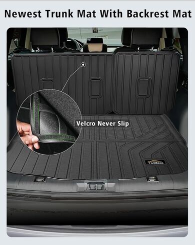 Floor Mats Custom for Dodge Hornet 2025 2024 2023 GT/GT Plus Cargo Liner with Backrest Mat All Weather TPE Rubber Full Set Floor Liners Trunk Mat for Hornet Automotive Accessories, Black in Saudi Arabia