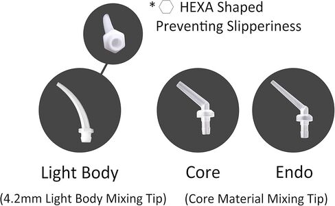 48pcs الانطباع الأسنان HP خلط نصائح المواد الأساسية مع 50pcs نصائح داخل الأخلاق endo أو core dx-mixer (endo) in Kuwait
