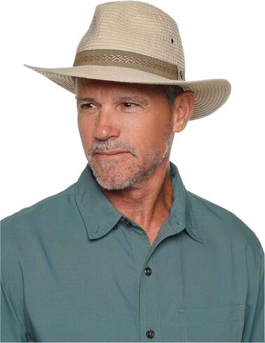 Coolibar UPF 50+ Men's Holden Packable Travel Fedora - Sun Protective in Kuwait