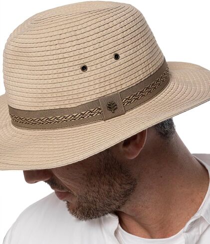 Coolibar UPF 50+ Men's Holden Packable Travel Fedora - Sun Protective in Kuwait