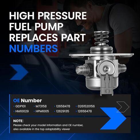 EP1028 High Pressure Fuel Pump with Seal Gasket and Bolt Compatible with GMC Terrain 2010-2017,Compatible with Chevy Equinox 2010-2017, Malibu 2013-2014, Impala, Regal LaCrosse Verano, 2.4L L4 in Saudi Arabia