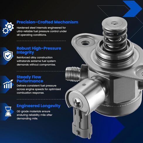 EP1028 High Pressure Fuel Pump with Seal Gasket and Bolt Compatible with GMC Terrain 2010-2017,Compatible with Chevy Equinox 2010-2017, Malibu 2013-2014, Impala, Regal LaCrosse Verano, 2.4L L4 in Saudi Arabia