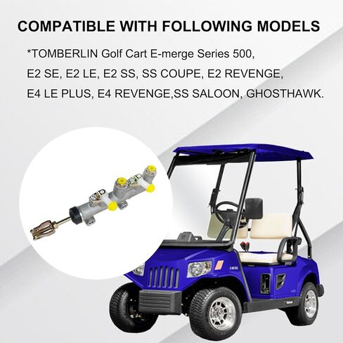 Brake Master Cylinder Assembly Compatible with Tomberlin Golf Cart E-merge 500 E2 E4 SS Repl.# 1007491 1007840 in Saudi Arabia