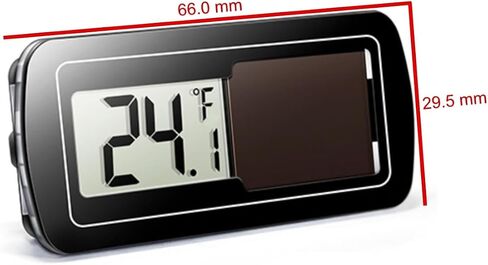 مقياس الحرارة الرقمي ، تعمل بالطاقة الشمسية. مسبار خارجي على كابل 6 أقدام. شاشة LCD سهلة القراءة. -50 إلى 188 درجة فهرنهايت. مراقبة درجة الحرارة بدقة في المبردات ، والجمبات ، والحاضنات ، وحاويات الزواحف والمزيد. in Saudi Arabia